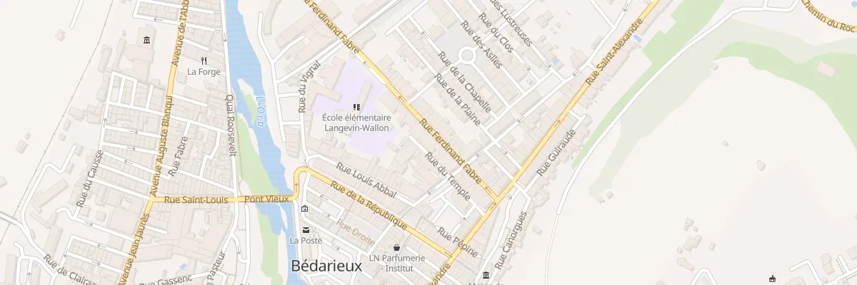 Plan du 13 Rue Ferdinand Fabre à Bédarieux