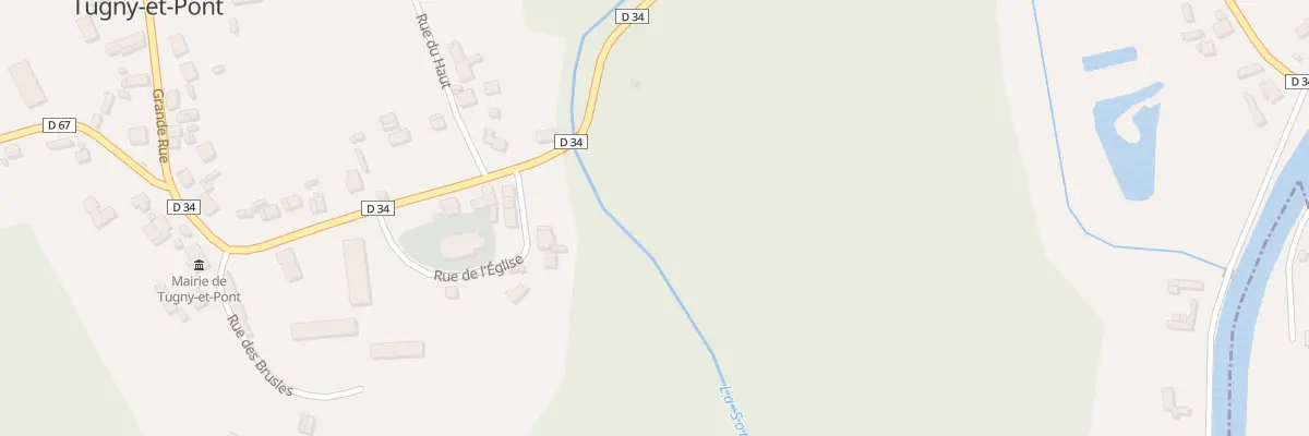 Plan du 2 Rue du Pont à Tugny-et-Pont