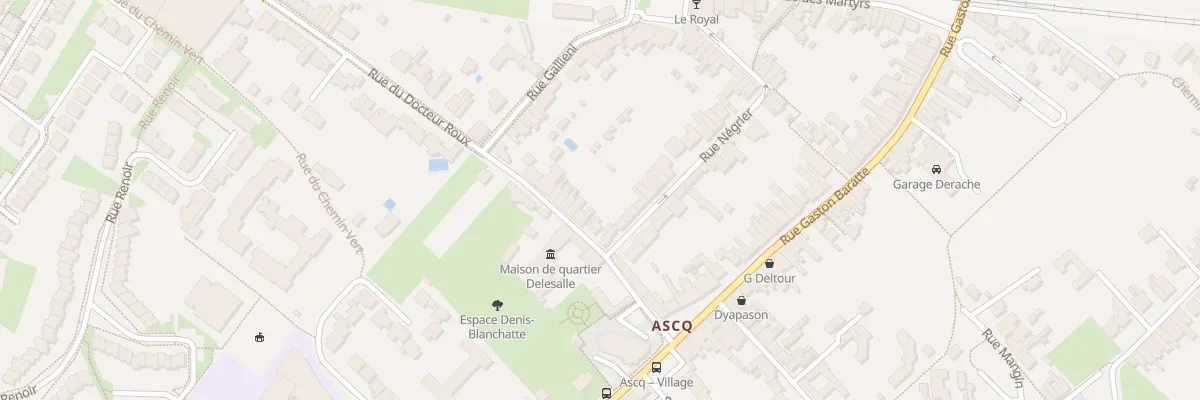 Plan du 33 Rue du Docteur Roux à Villeneuve-d’Ascq