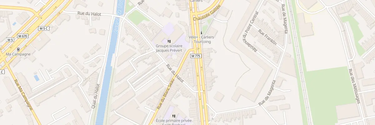 Plan du 187 Rue des Carliers à Tourcoing