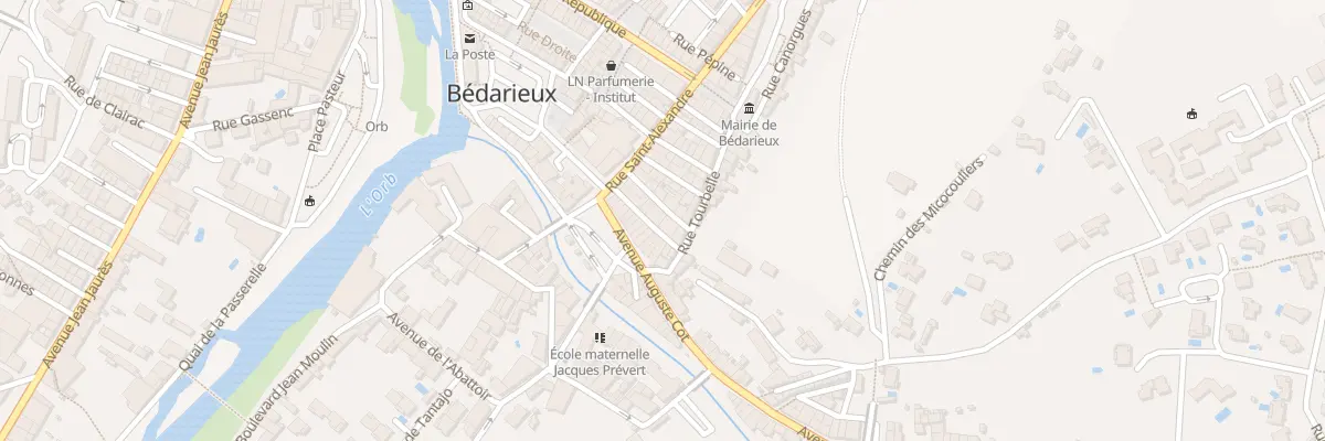Plan du 10 Rue Phalippou à Bédarieux