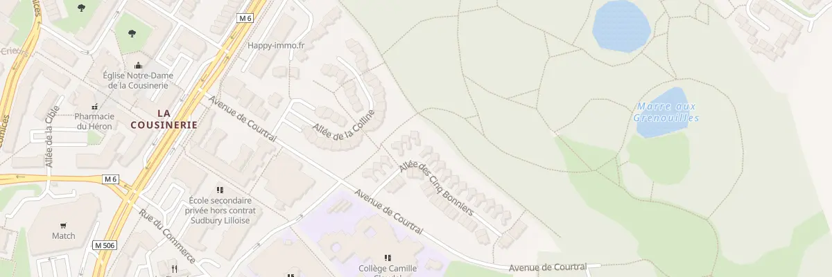 Plan du 11 All des Cinq Bonniers à Villeneuve-d’Ascq