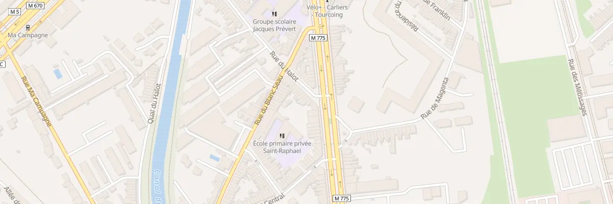 Plan du 5 Rue du Halot à Tourcoing