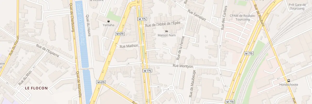 Plan du 53 Bd Gambetta à Tourcoing