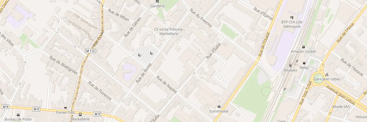 Plan du 69B Rue d’Italie à Roubaix