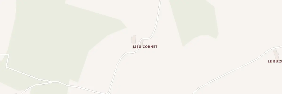 Plan du 1 Frm Lieu Cornet à Saint-Pierre-le-Moûtier