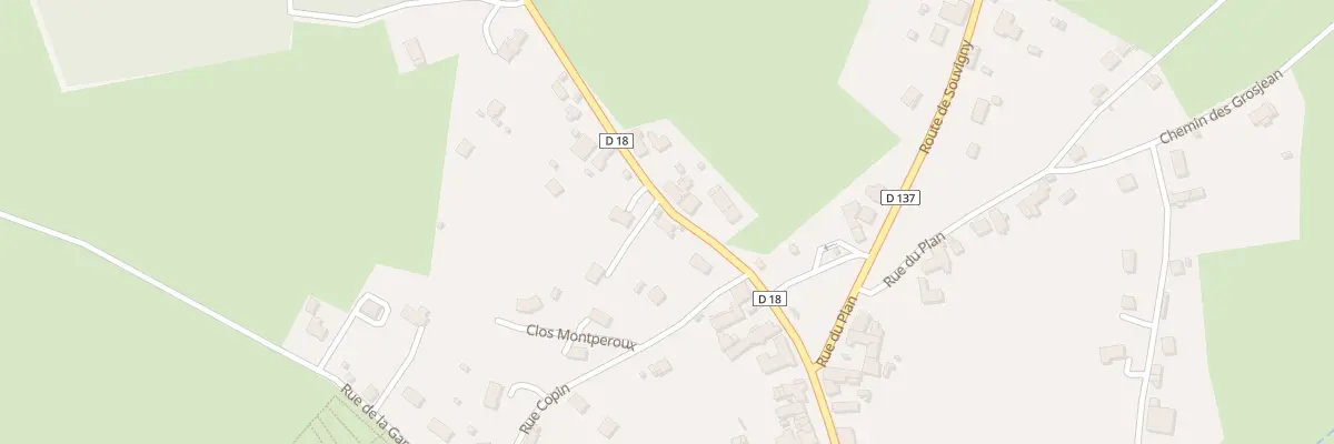Plan du 1 Rue des Pierredons à Cressanges