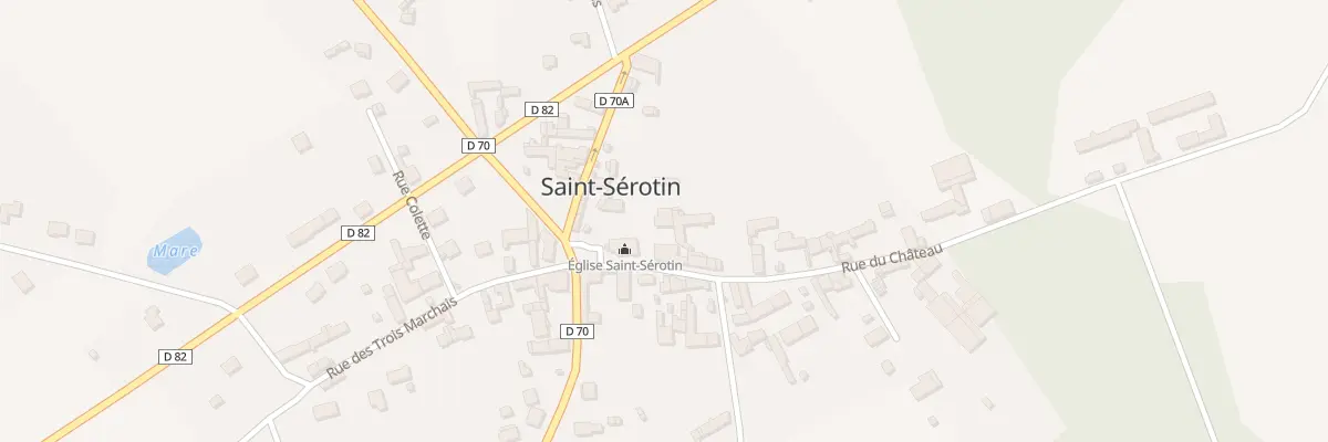 Plan du 1 Rue du Château à Saint-Sérotin