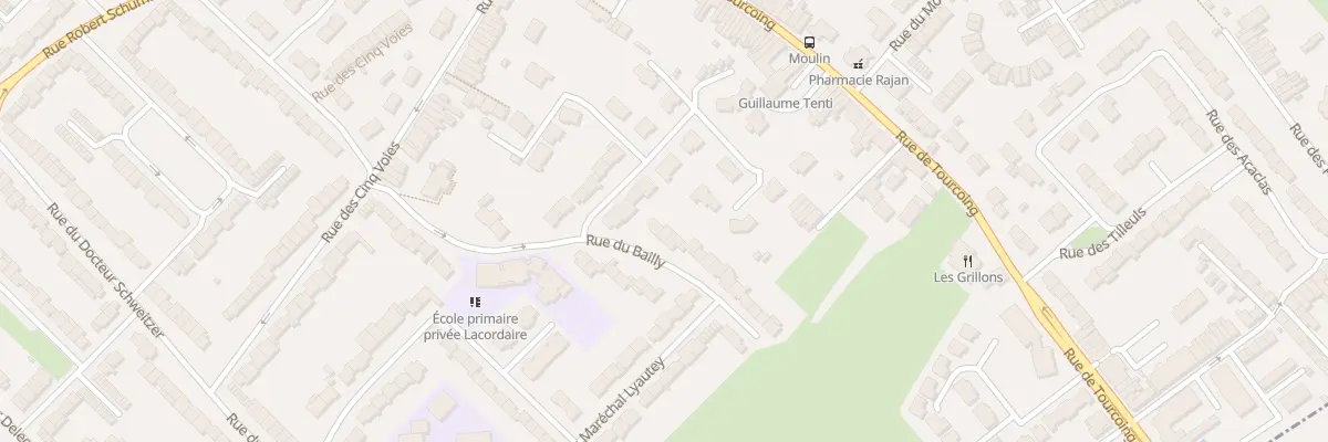 Plan du 119 Rue du Bailly à Neuville-en-Ferrain