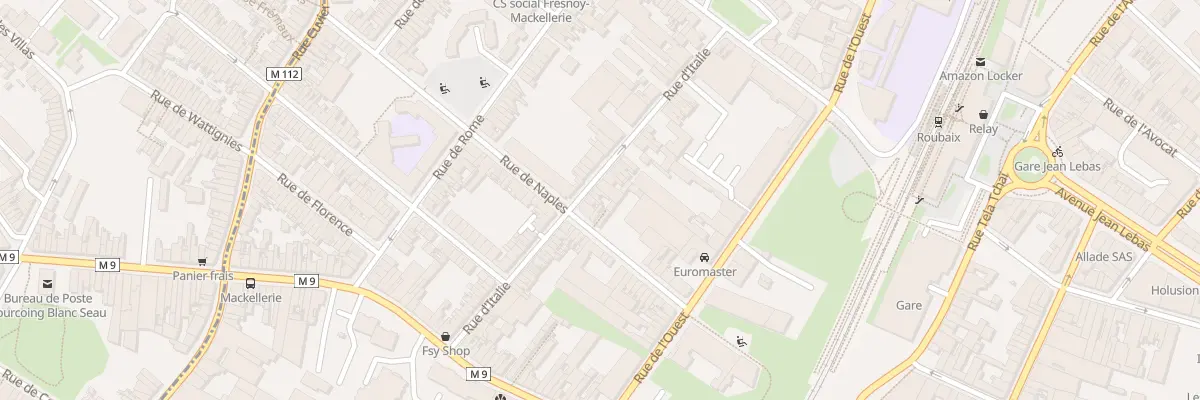 Plan du 56 Rue d’Italie à Roubaix