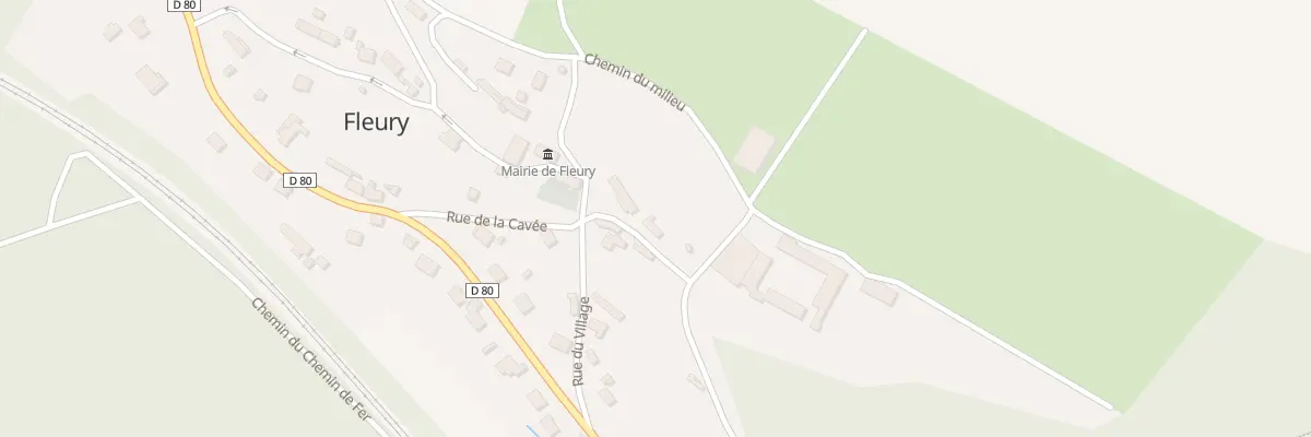 Plan du 5 Rue de la Cavée à Fleury