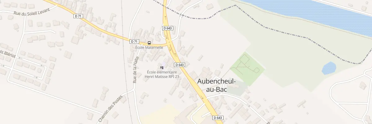 Plan du 13 Rte Nationale à Aubencheul-au-Bac