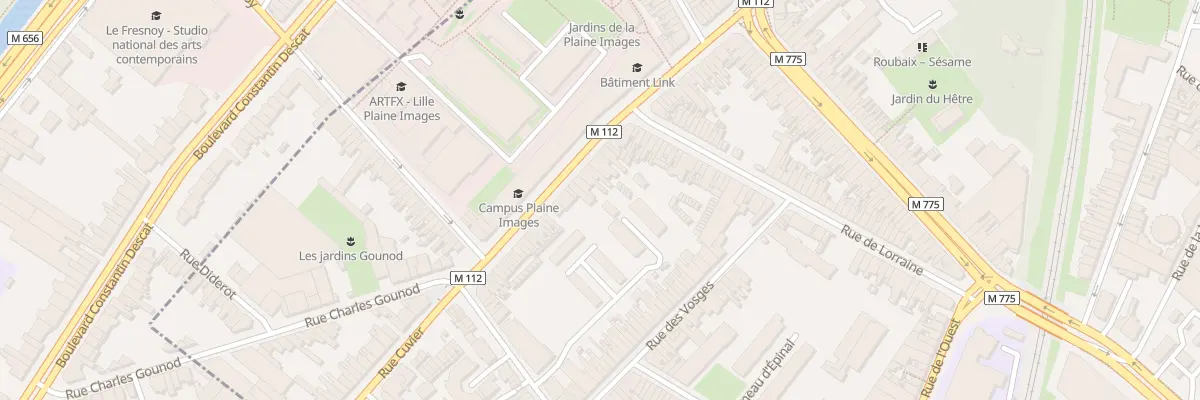 Plan du 44 Bd d’Armentières à Roubaix