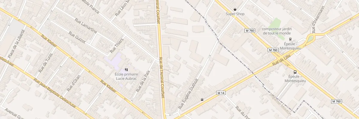 Plan du 58B Rue de l’Amiral Courbet à Croix