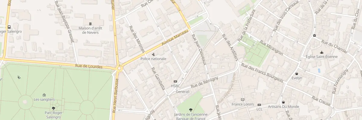 Plan du 4 Rue Vauban à Nevers