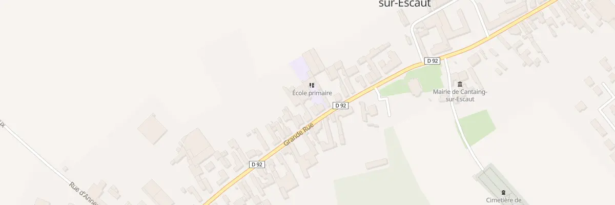 Plan du 80 Gr Grand Rue à Cantaing-sur-Escaut
