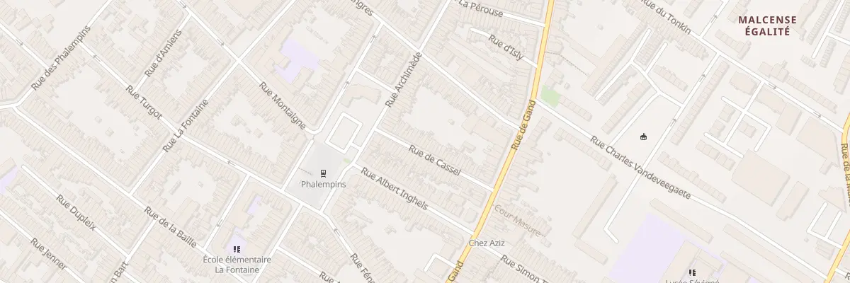 Plan du 36 Rue de Cassel à Tourcoing