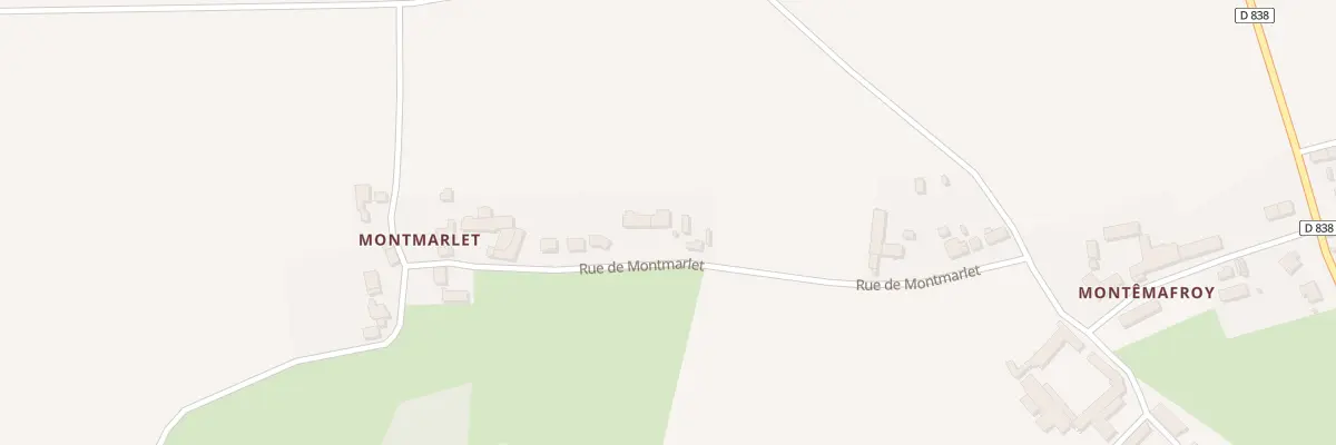 Plan du 16 Rue de Montmarlet à Dammard