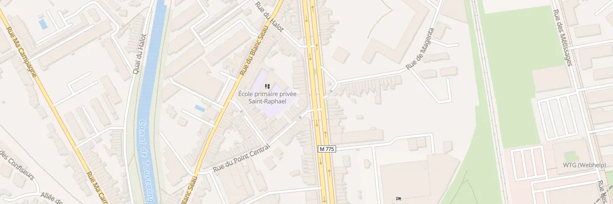 Plan du 240 Bd Gambetta à Tourcoing