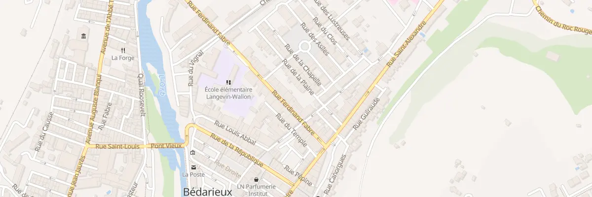 Plan du 32 Rue Ferdinand Fabre à Bédarieux
