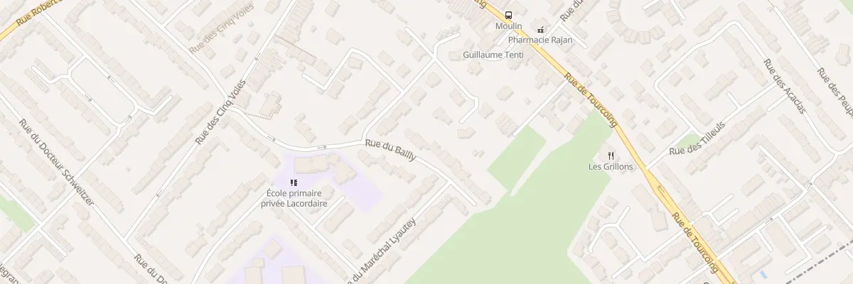 Plan du 123 Rue du Bailly à Neuville-en-Ferrain