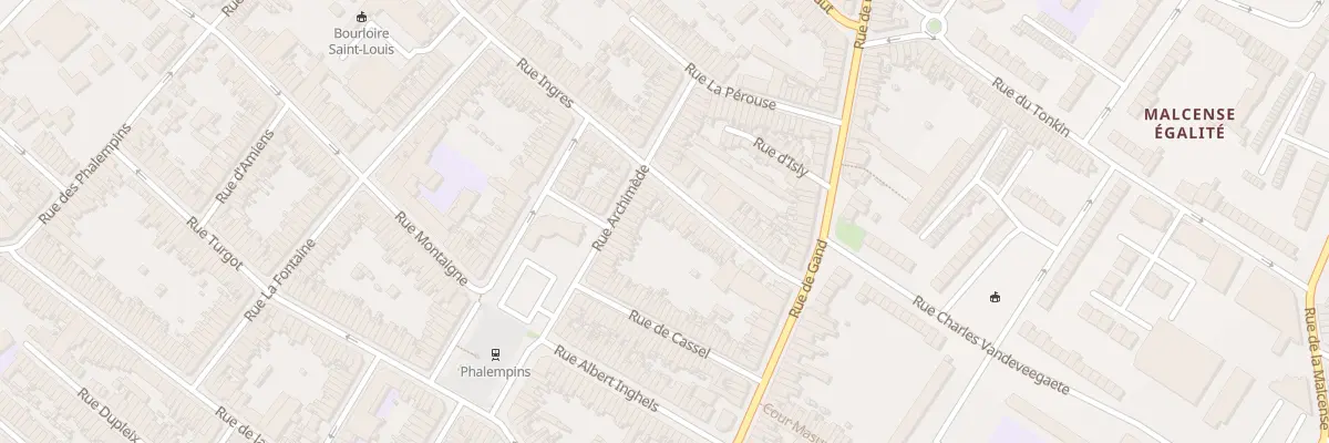 Plan du 45 Rue Ingres à Tourcoing