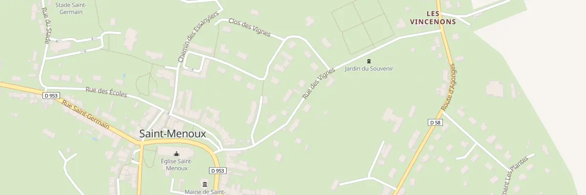Plan du 7 Rue des Vignes à Saint-Menoux