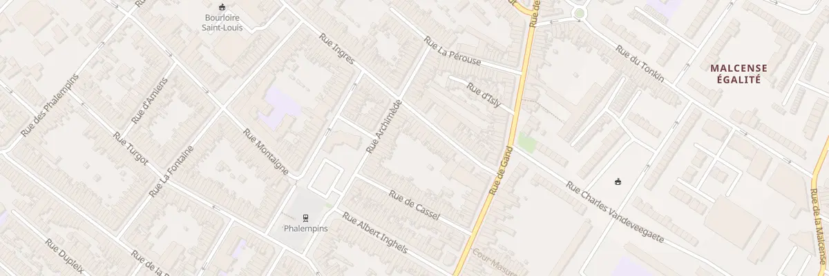 Plan du 43 Rue Ingres à Tourcoing