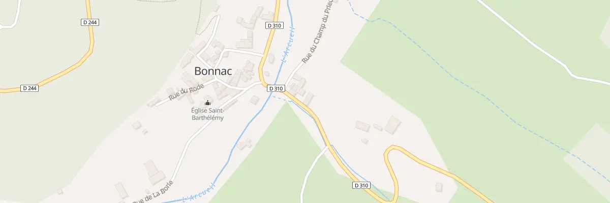 Plan du 5051 Le Bourg à Bonnac