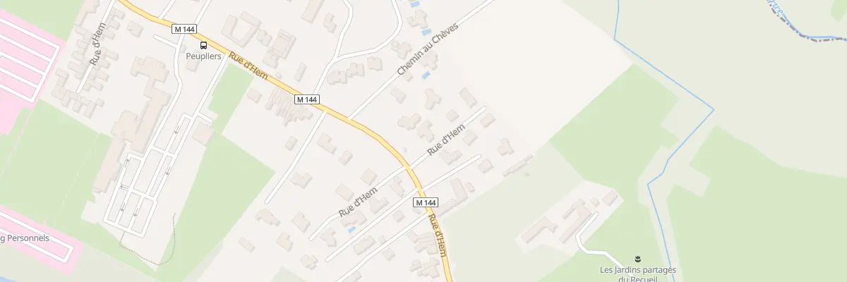 Plan du 18 Rue d’Hem à Villeneuve-d’Ascq