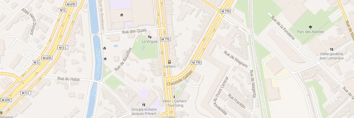 Plan du 203 Bd Gambetta à Tourcoing