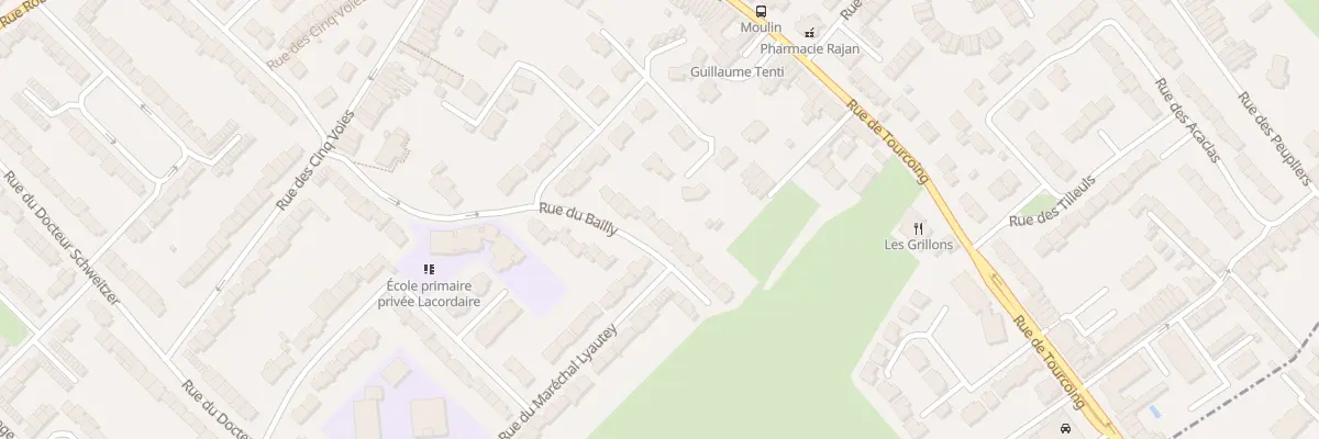 Plan du 127 Rue du Bailly à Neuville-en-Ferrain