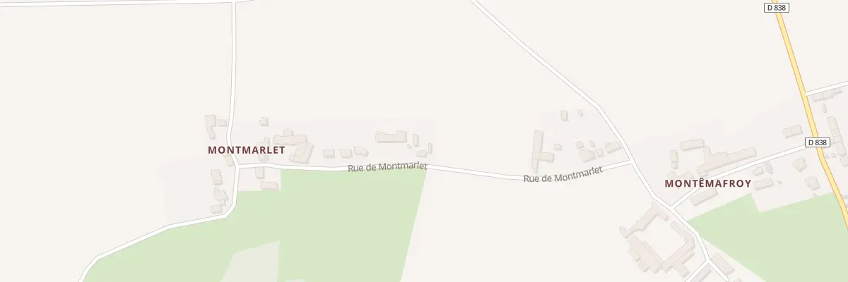 Plan du 14 Rue de Montmarlet à Dammard