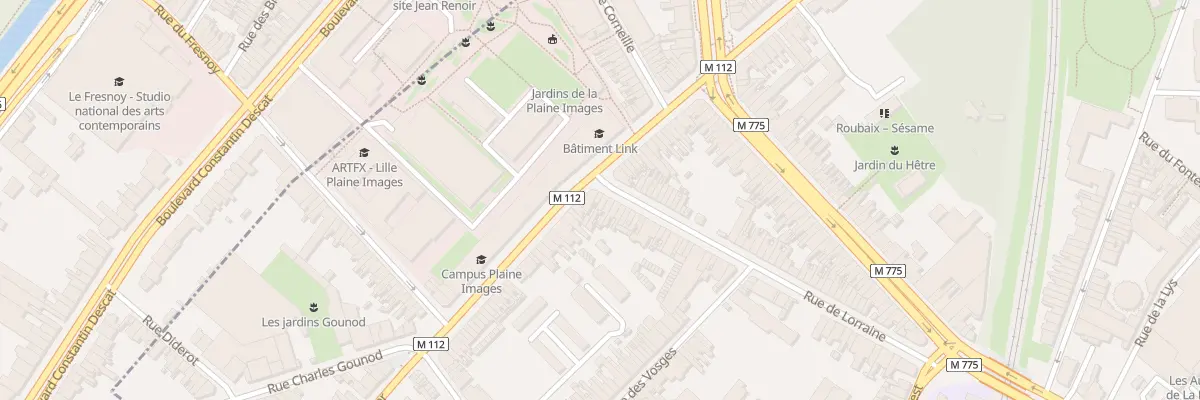 Plan du 67 Rue de Lorraine à Roubaix