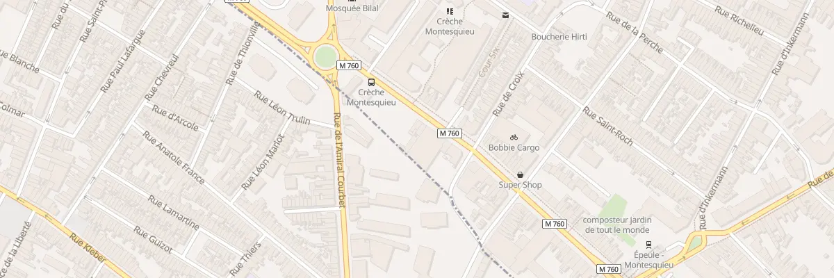 Plan du 87 Bd Montesquieu à Roubaix