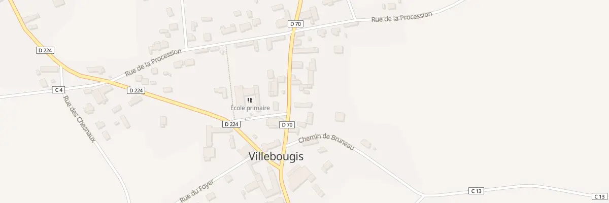 Plan du 28 Gr Grande Rue à Villebougis