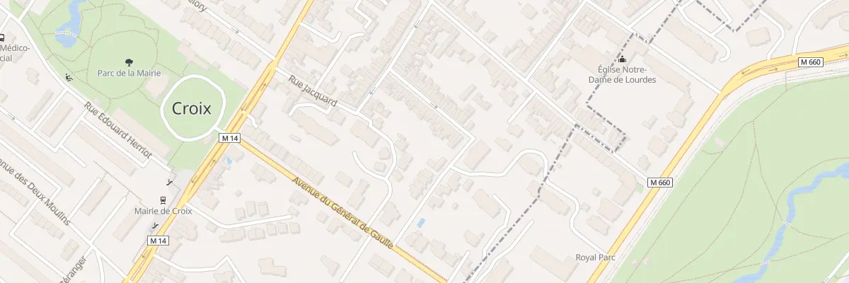 Plan du 34 Rue du Docteur Zamenhof à Croix