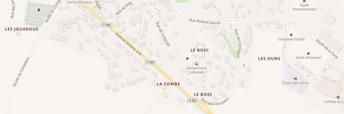 Plan du 16 Rue de la Vierge à La Cavalerie
