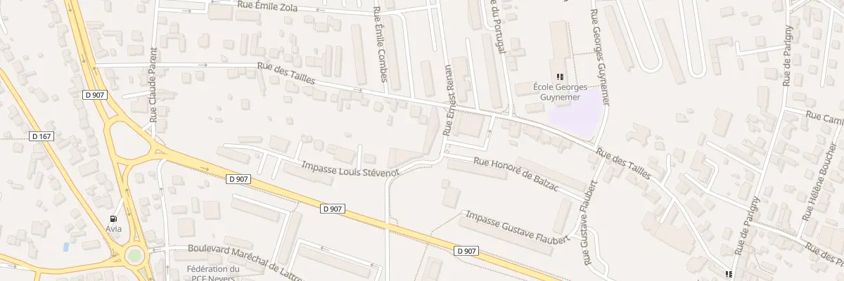 Plan du 35 Rue des Tailles à Nevers