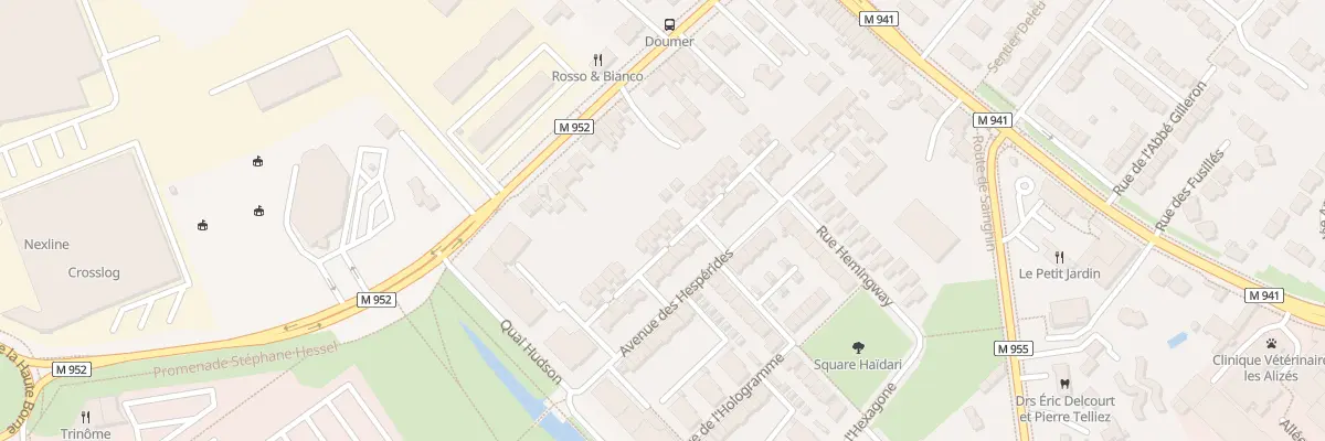 Plan du 37 All de l’Hospitalité à Villeneuve-d’Ascq