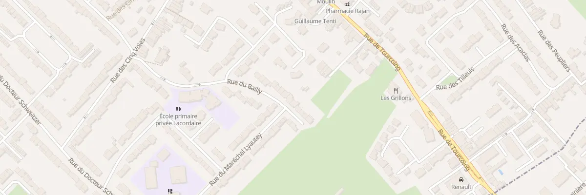 Plan du 133 Rue du Bailly à Neuville-en-Ferrain