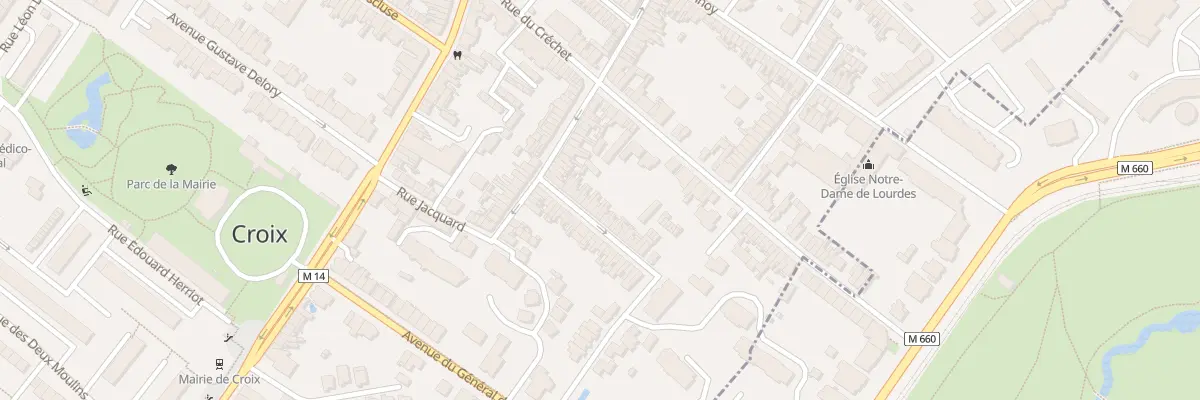 Plan du 11 Rue du Docteur Zamenhof à Croix