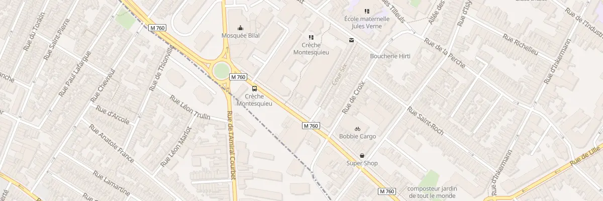 Plan du 90 Bd Montesquieu à Roubaix