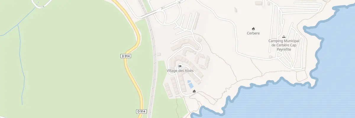 Plan du 9001 Res Le Village des Aloes à Cerbère