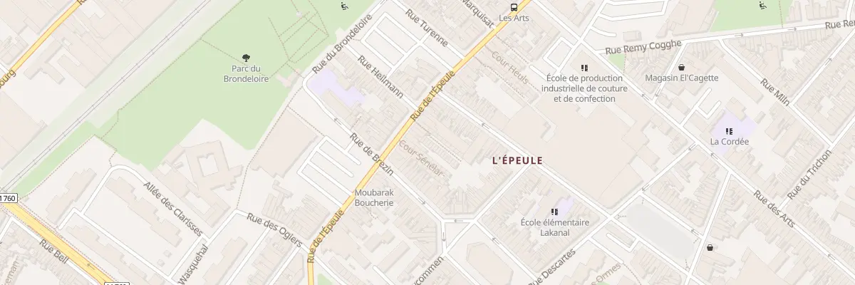 Plan du 21 Crs Govaere Rue de l’Epeule à Roubaix
