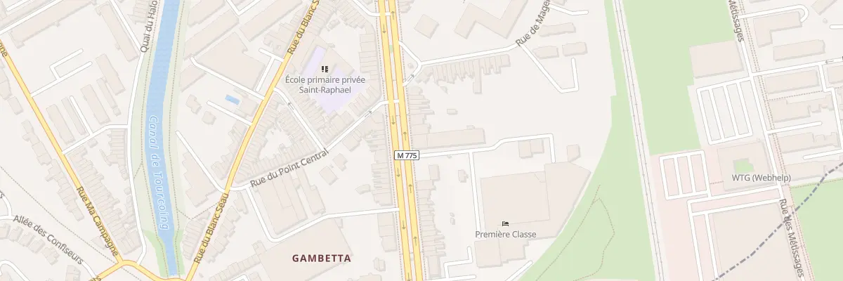 Plan du 353B Bd Gambetta à Tourcoing