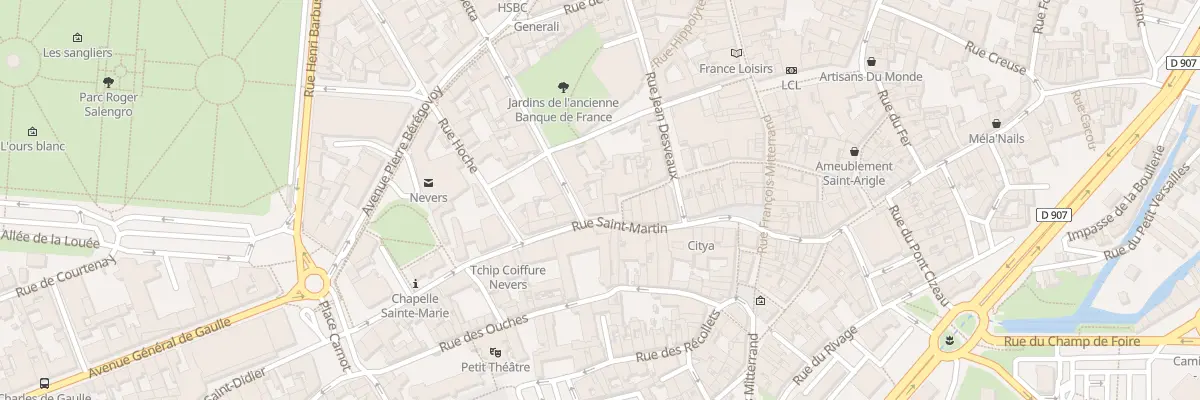 Plan du 14 Rue Saint Martin à Nevers
