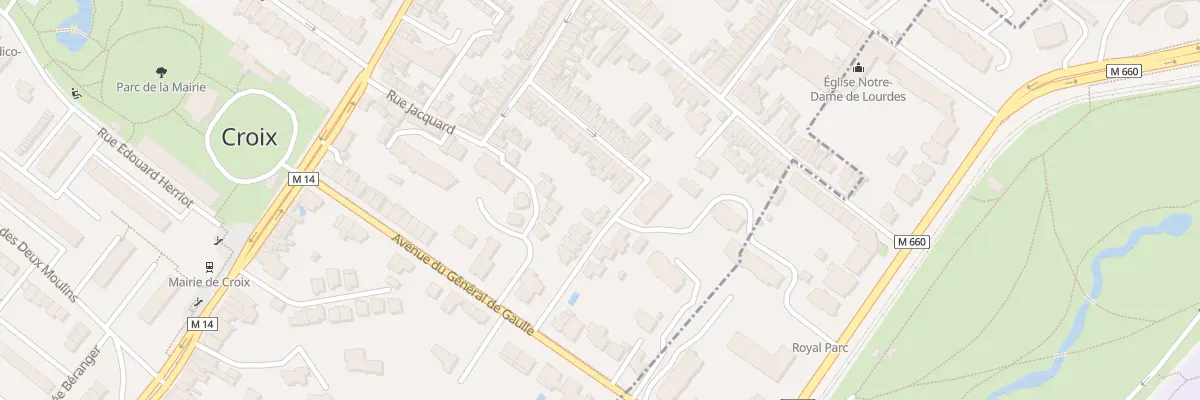 Plan du 42 Rue du Docteur Zamenhof à Croix