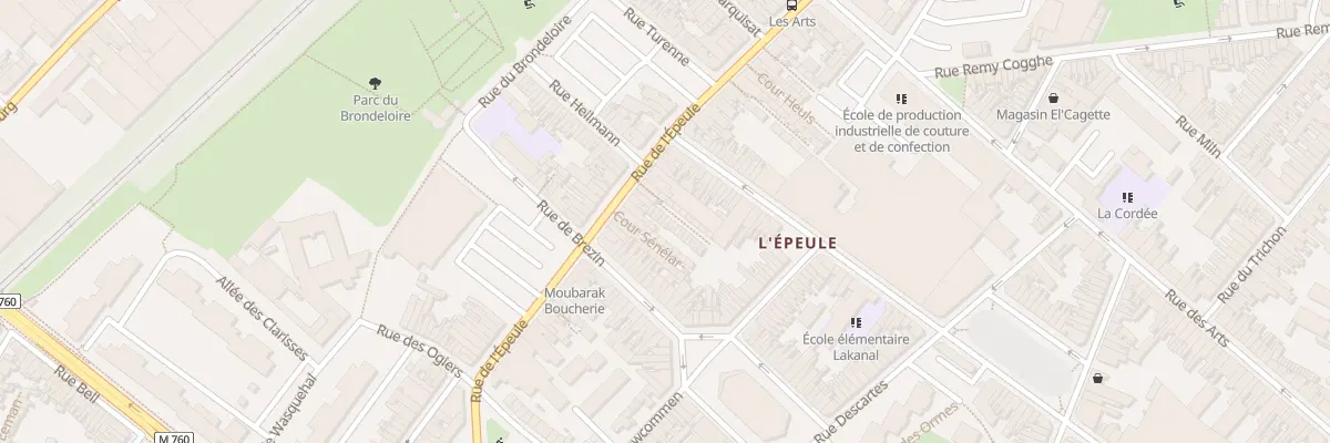 Plan du 19 Crs Govaere Rue de l’Epeule à Roubaix