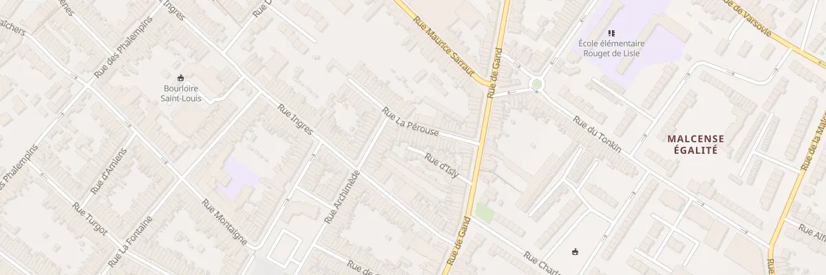 Plan du 23 Rue la Perouse à Tourcoing